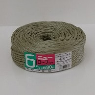 宮島化学工業 PPロープ　ニューロープ 6mm×80m　イグサ HR061 1巻（ご注文単位48巻）【直送品】