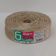 宮島化学工業 PPロープ　ニューロープ 6mm×80m　ワラ HR062 1巻（ご注文単位48巻）【直送品】