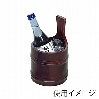 萬洋 清酒クーラー 茶 17319A 1個（ご注文単位1個）【直送品】