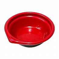 デンカポリマー 丼容器　ラルム　本体R 160 赤／黒 50枚/袋（ご注文単位20袋）【直送品】