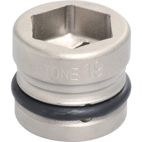 トラスコ中山 TONE インパクト用ショートソケット 19mm（ご注文単位1個）【直送品】