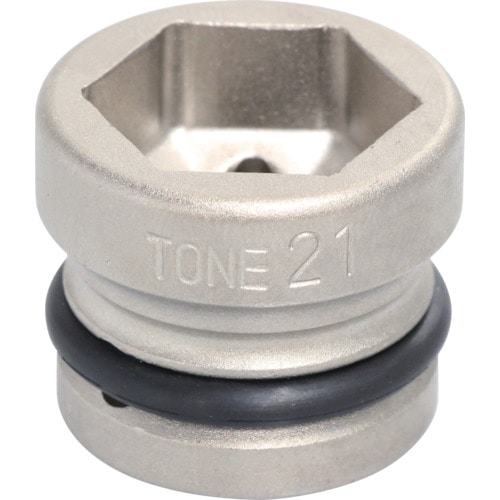 トラスコ中山 TONE インパクト用ショートソケット 21mm（ご注文単位1個）【直送品】