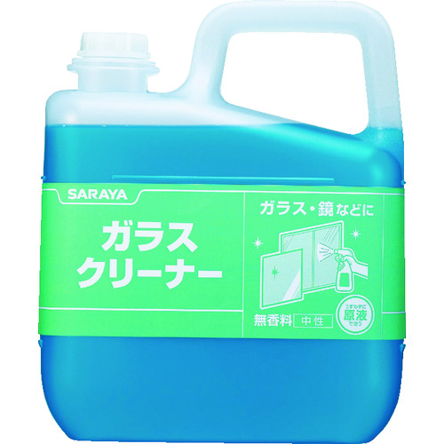 トラスコ中山 サラヤ ガラスクリーナー5kg（ご注文単位1個）【直送品】