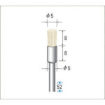 トラスコ中山 ナカニシ 毛ブラシ ソフト 山羊毛 (1Pk(袋)＝10本入)　476-9112（ご注文単位1パック）【直送品】