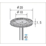 トラスコ中山 ナカニシ ステンレスワイヤーブラシ (1Pk(袋)＝10本入)　476-9139（ご注文単位1パック）【直送品】