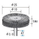 トラスコ中山 ナカニシ ワイヤーブラシ特厚ステン (1Pk(袋)＝5本入)（ご注文単位1パック）【直送品】