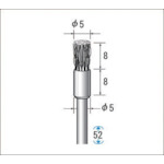 トラスコ中山 ナカニシ ワイヤーブラシステンレス (1Pk(袋)＝10本入)　476-9261（ご注文単位1パック）【直送品】