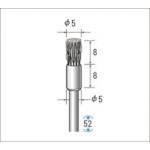 トラスコ中山 ナカニシ ワイヤーブラシ スチール (1Pk(袋)＝10本入)　476-9317（ご注文単位1パック）【直送品】