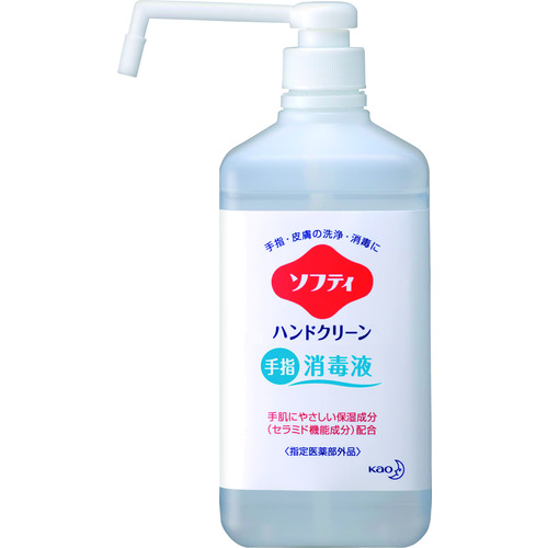 トラスコ中山 Kao 業務用ソフティ ハンドクリーン手指消毒液 1L（ご注文単位1個）【直送品】