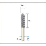 トラスコ中山 ナカニシ インサイドブラシ ステン 外径6mm　476-9732（ご注文単位1パック）【直送品】