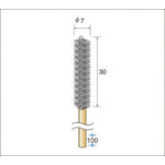 トラスコ中山 ナカニシ インサイドブラシ ステン 外径7mm（ご注文単位1パック）【直送品】