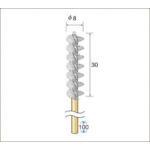 トラスコ中山 ナカニシ インサイドブラシ ステン 外径8mm　476-9775（ご注文単位1パック）【直送品】