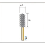 トラスコ中山 ナカニシ インサイドブラシ ステン 外径8mm　476-9813（ご注文単位1パック）【直送品】