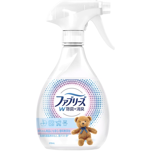 トラスコ中山 P＆G ファブリーズ W除菌＋消臭 香料無添加 本体 370ml（ご注文単位1本）【直送品】