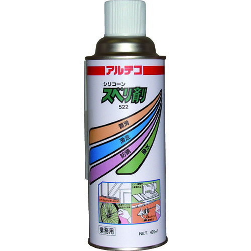 トラスコ中山 アルテコ 業務用 潤滑・滑走剤 522スベリ剤 420ml【シリコーン系】（ご注文単位1本）【直送品】