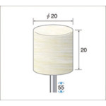 トラスコ中山 ナカニシ フェルトバフハードタイプ (1Pk(袋)＝10本入) 外径20mm（ご注文単位1パック）【直送品】
