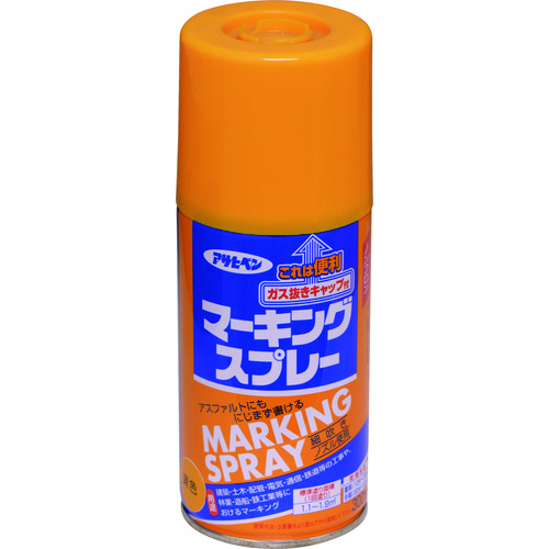 トラスコ中山 アサヒペン マーキングスプレー 300ml 黄色 126-7407  (ご注文単位1本) 【直送品】