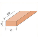 トラスコ中山 ナカニシ スティック砥石標準タイプ (1Pk(袋)＝6本入) #150　477-1451（ご注文単位1パック）【直送品】