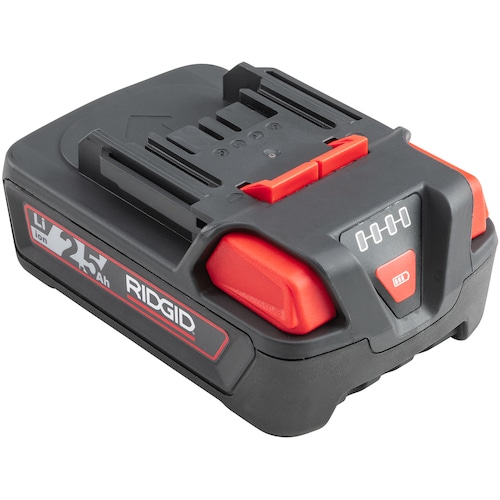 トラスコ中山 RIDGID 18V 2.5Ah リチウムイオンバッテリー 462-5184  (ご注文単位1個) 【直送品】