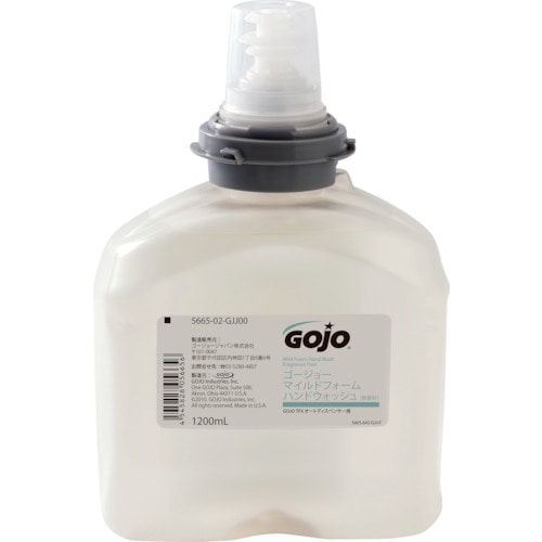 トラスコ中山 GOJO ゴージョー マイルドフォーム1200ml(TFX用カートリッジ)（ご注文単位1個）【直送品】