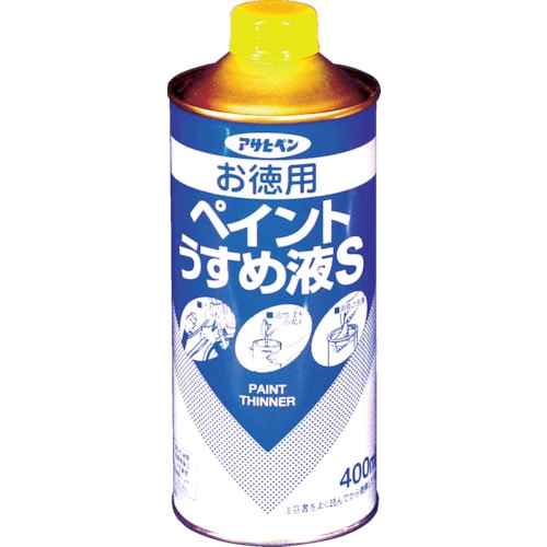 トラスコ中山 アサヒペン お徳用ペイントうすめ液S400ml（ご注文単位1缶）【直送品】