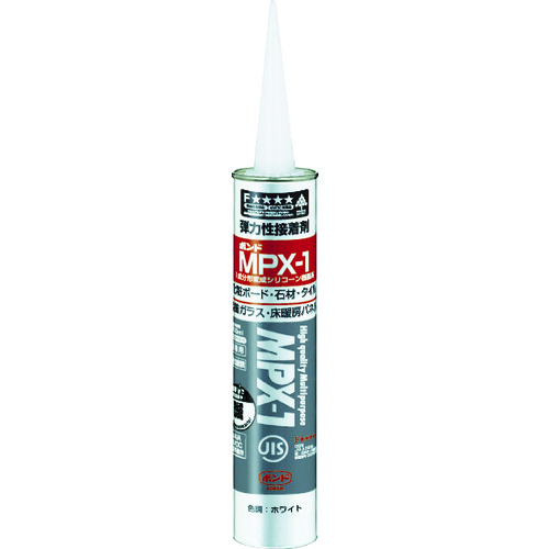 トラスコ中山 コニシ ボンドMPX-1 ホワイト 333ml(カートリッジ)（ご注文単位1本）【直送品】