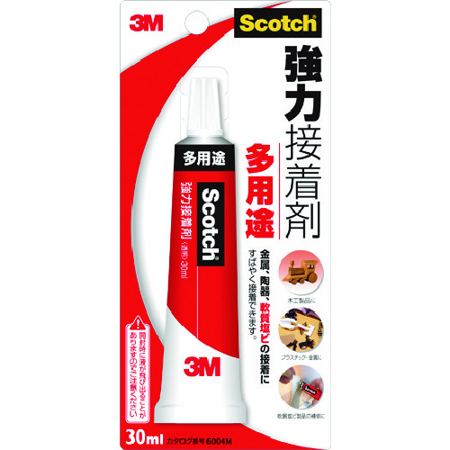 トラスコ中山 3M スコッチ 強力接着剤 多用途 30ml（ご注文単位1本）【直送品】