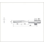 トラスコ中山 ナカニシ 電着ダイヤモンドヤスリ(シーナスシリーズ専用)全長44mm刃長15mm刃幅4mm　477-2130（ご注文単位1本）【直送品】