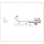 トラスコ中山 ナカニシ 電着ダイヤモンドヤスリ(全長41mm刃長15mm刃幅4mm)　477-2148（ご注文単位1本）【直送品】