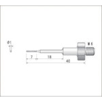 トラスコ中山 ナカニシ 電着ダイヤモンドヤスリ(全長40mm刃長7mm刃幅1mm)　477-2172（ご注文単位1本）【直送品】