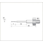 トラスコ中山 ナカニシ 電着ダイヤモンドヤスリ(全長40mm刃長7mm刃幅1mm)　477-2181（ご注文単位1本）【直送品】