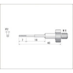 トラスコ中山 ナカニシ 電着ダイヤモンドヤスリ(全長40mm刃長7mm刃幅2mm)　477-2199（ご注文単位1本）【直送品】