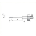 トラスコ中山 ナカニシ 電着ダイヤモンドヤスリ(全長40mm刃長7mm刃幅2mm)　477-2202（ご注文単位1本）【直送品】