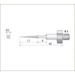 トラスコ中山 ナカニシ 電着ダイヤモンドヤスリ(全長40mm刃長17mm刃幅3mm)　477-2211（ご注文単位1本）【直送品】