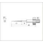 トラスコ中山 ナカニシ 電着ダイヤモンドヤスリ(全長40mm刃長17mm刃幅3mm)　477-2229（ご注文単位1本）【直送品】