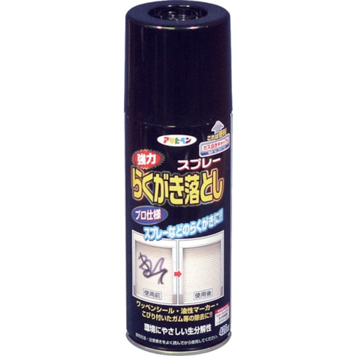 トラスコ中山 アサヒペン 強力らくがき落としスプレー420ml（ご注文単位1本）【直送品】