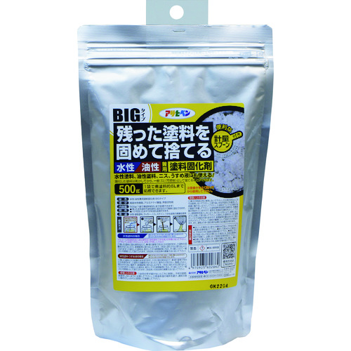 トラスコ中山 アサヒペン 水性・油性兼用塗料固化剤 BIG 500G（ご注文単位1個）【直送品】