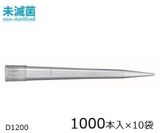 ギルソン ダイアモンドチップ　Ecopack　未滅菌　100μL～1200μL　1000本×10袋入　F161110 1セット（ご注文単位1セット）【直送品】