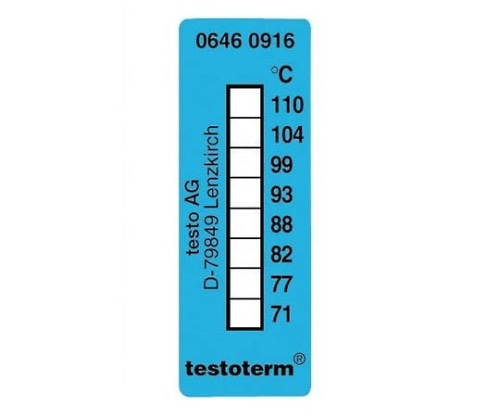 テストー（Testo） サーモシール +71 ～ +110 ℃ (10枚)  　0646 0916 1個（ご注文単位1個）【直送品】