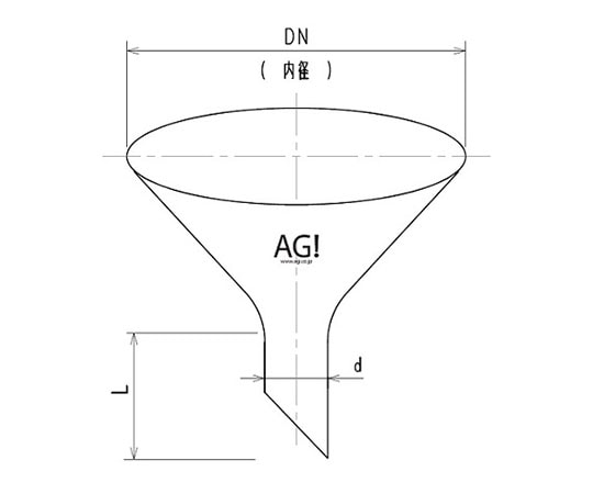 旭製作所 粉末ロート　φ75　3764-75 1個（ご注文単位1個）【直送品】