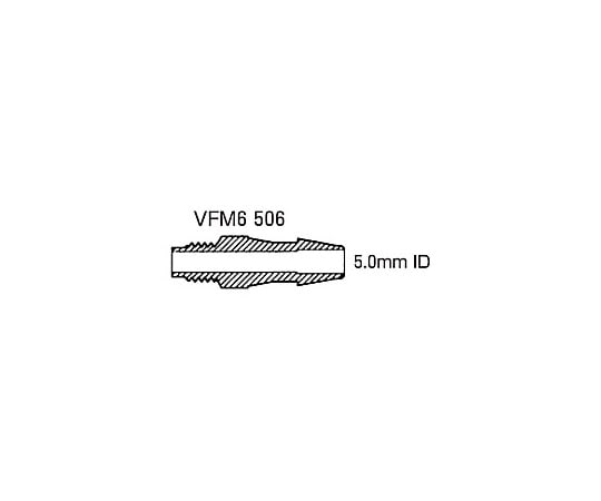 Nordson MEDICAL アダプターフィッティング M6-5.0mm 1袋（10個入）　VFM6506 1袋（ご注文単位1袋）【直送品】