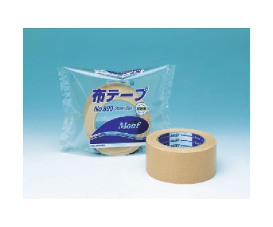 古藤工業 布テープ　NO890　黄土　50mm×25m　NO89050X25 1巻（ご注文単位1巻）【直送品】