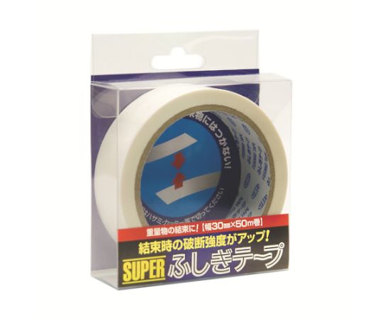 仁礼工業 スーパーふしぎテープ　30mm×50m　PET製　MC30W-50PET 1巻（ご注文単位1巻）【直送品】