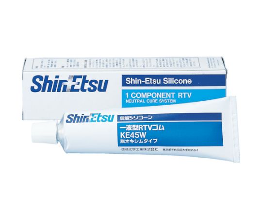 信越化学工業 一般電気用RTVゴム　100g　白　KE45W-100 1本（ご注文単位1本）【直送品】