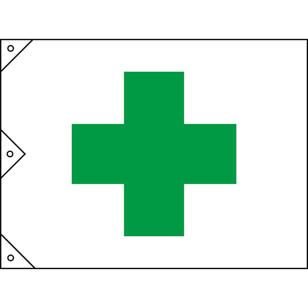日本緑十字社 旗　安全旗（中）　250022 1枚（ご注文単位1枚）【直送品】