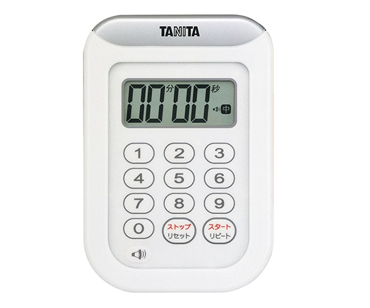 タニタ デジタルタイマー 丸洗いタイマー100分計 ホワイト　TD-378 1個（ご注文単位1個）【直送品】