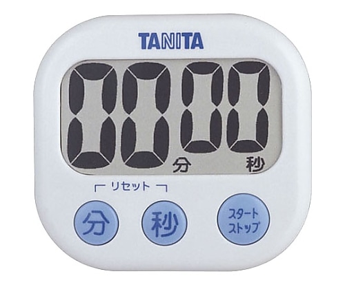 タニタ デジタルタイマー でか見えタイマー ホワイト　TD-384 1個（ご注文単位1個）【直送品】