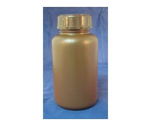 ニプロン化成工業 PE広口瓶（茶）　500ml　M1-004-06 1本（ご注文単位1本）【直送品】