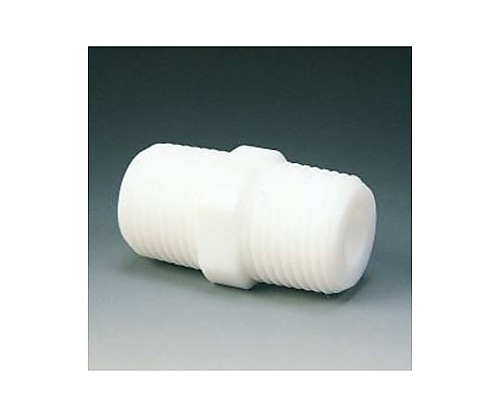 フロンケミカル PTFE ニップル R1/4XR1/4　NR0089-003 1個（ご注文単位1個）【直送品】