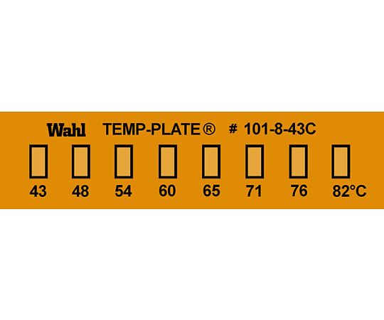 Wahl　instruments 真空用テンプ・プレート（不可逆性） 8点表示 1ケース（10枚入）　101-8V-043 1ケース（ご注文単位1ケース）【直送品】